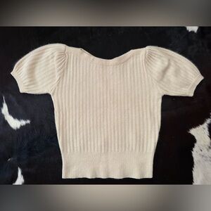 JH Collectibles Cream Off-the-Shoulder Sweater